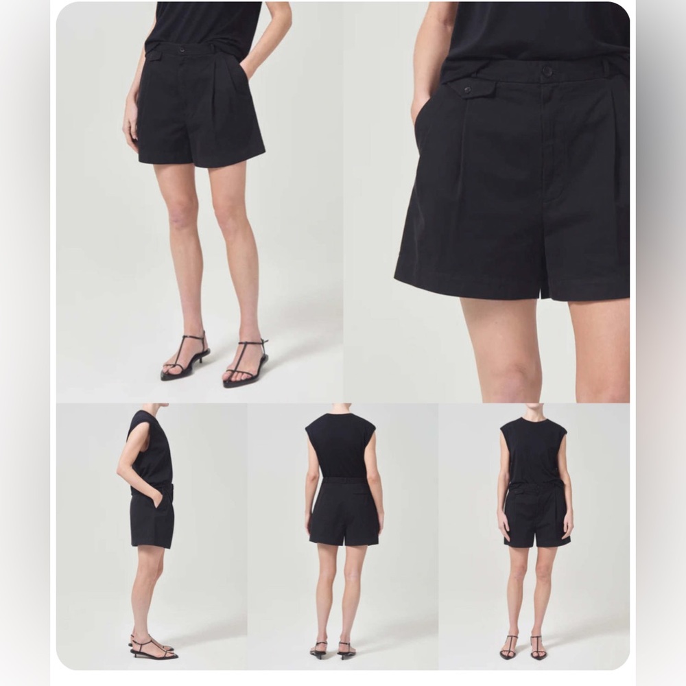 AGOLDE BECKER BLACK SHORTS SIZE 28